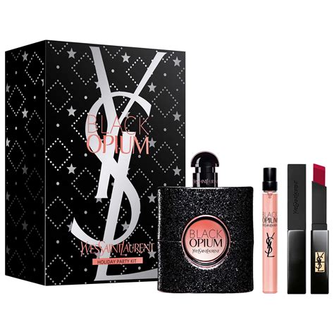 ysl black optimum 30ml gift set|YSL black opium 90ml.